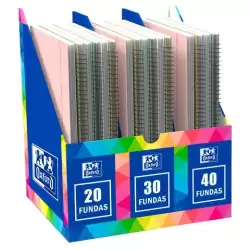 (400199476) OXFORD CARPETA CON FUNDAS LIVE&GO ESPIRAL 30/40/50 EXPOSITOR 20 UD