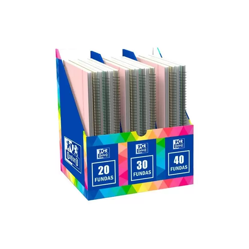 (400199476) OXFORD CARPETA CON FUNDAS LIVE&GO ESPIRAL 30/40/50 EXPOSITOR 20 UD