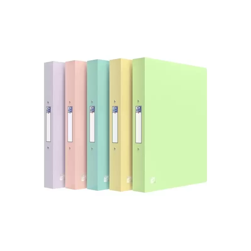 (400205732) OXFORD CARPETA DE ANILLAS 2X30 URBAN A4 LOMO 40MM PP TRANSLÚCIDO C/SURTIDOS PASTEL