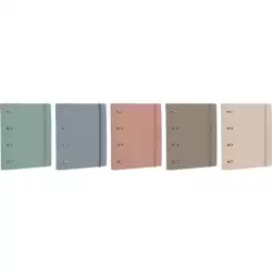 (400207879) OXFORD EUROPEANBINDER FOREST ANILLAS 4X35Ø A4+ C/RECAMBIO 1 LÍNEA POLYFOAM 50% RECICLADO C/SURTIDOS