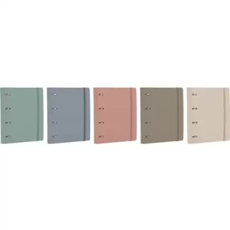 (400207879) OXFORD EUROPEANBINDER FOREST ANILLAS 4X35Ø A4+ C/RECAMBIO 1 LÍNEA POLYFOAM 50% RECICLADO C/SURTIDOS
