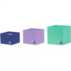 (400175165) OXFORD ORGANIZADOR SOBREMESA 3 CUBILETES ENCAJABLES C/SURTIDOS