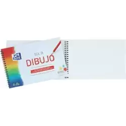 (400148231) OXFORD BLOC DIBUJO ESCOLAR T/ BLANDA ESPIRAL MICROPERFORADO 20H 130GR A5+ LISO BLANCO