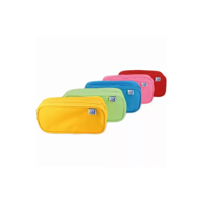 (400161345) OXFORD ESTUCHE KANGOO KIDS TRIPLE 3 CREMALLERAS POLIÉSTER C/SURTIDOS