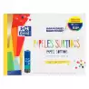 (400197385) OXFORD PACK BLOC PAPELES SURTIDOS MANUALIDADES + PEGAMENTO PELIFIX 20G