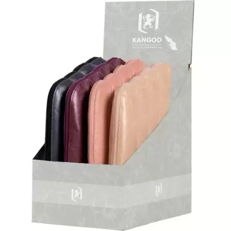 (400205068) OXFORD ESTUCHE KANGOO ROMANCE 20.5X6X5CM 100% PIEL COLORES SURTIDOS