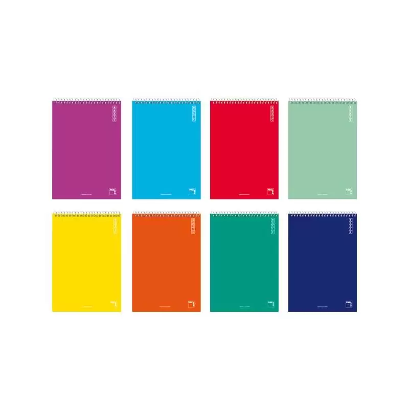 (16432) PACSA BLOCK BASIC 80 HOJAS 4X4 TAPAS CARTÓN CUARTO 60GR COLORES SURTIDO -10U-