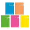 (16551) PACSA CUADERNO FLUORPAC 80H FOLIO 90GR 4X4MM TAPAS PP PACK 5 UD COLORES SURTIDOS