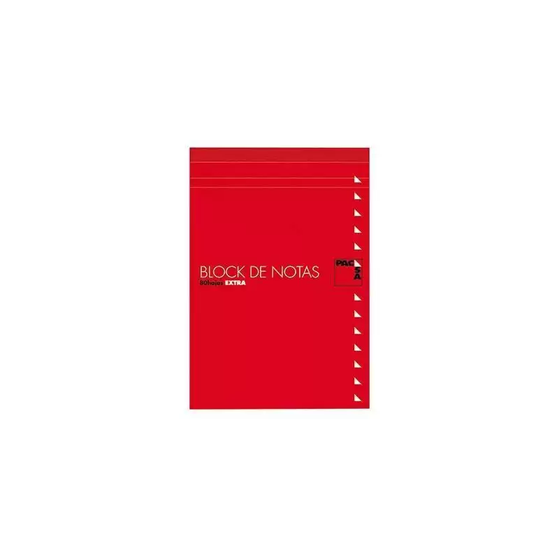 (18902) PACSA BLOC NOTAS 80H TREPADAS FOLIO LISO CON TAPA -10U-