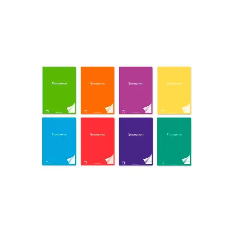 (20084) PACSA LIBRETA NOVENTAGRAMOS 48 HOJAS 5X5 CARTULINA PLASTIFICADA A4 90GR 8 C/SURTIDOS -6U-
