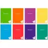(20091) PACSA LIBRETA NOVENTAGRAMOS 48 HOJAS  RAYADA HORIZONTAL TAPAS CARTULINA PLASTIFICADA A5+ 90GR 8 C/SURTIDOS -6U-