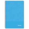 (IMP0101) IMPREX CUADERNO ESPIRAL TAPA PP FOLIO 80H 90GR 4X4 AZUL