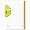 (21190) PACSA RECAMBIO 200H A4 90GR 5X5 + GRECA 4 TALADROS 5 BANDAS COLORES