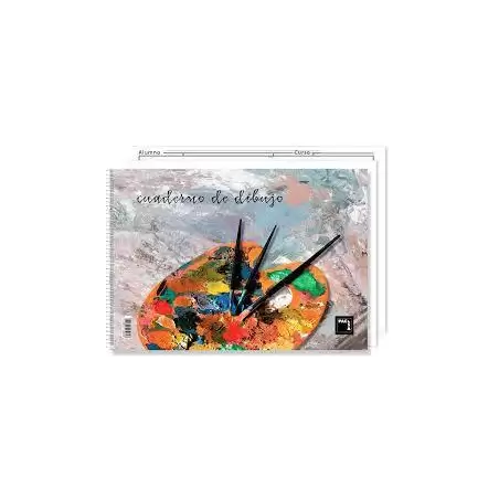 (18839) PACSA BLOC DIBUJO ESPIRAL 20H 230X330MM 90GR CON RECUADRO -10U-