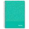 (IMP0107) IMPREX CUADERNO ESPIRAL TAPA PP A5 80H 90GR 4X4 VERDE