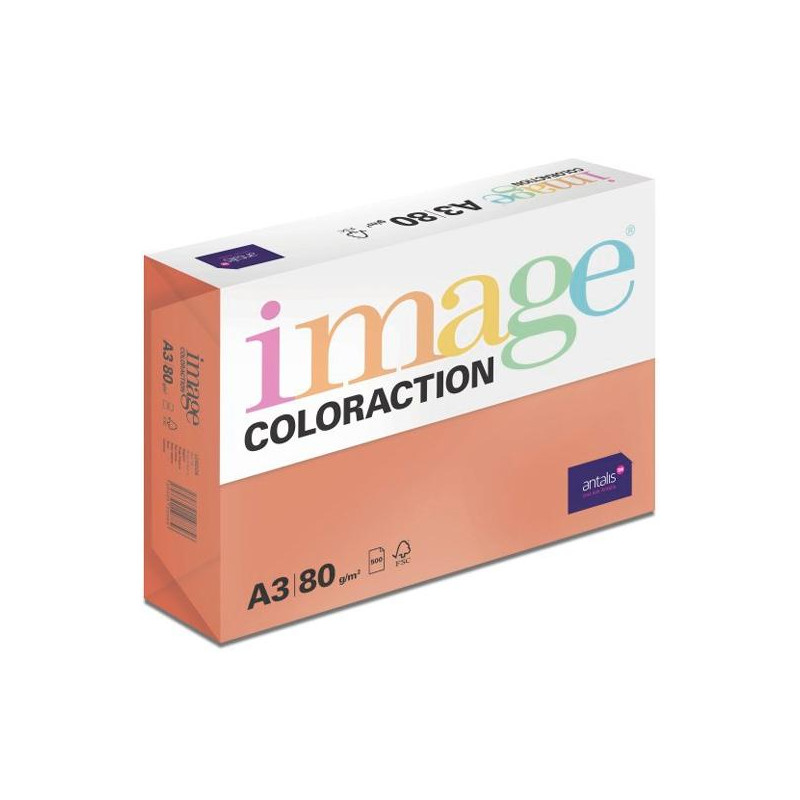 (546332) IMAGE PAPEL REPROGRÁFICO COLORACTION DIN A3 80GR PAQUETE 500H ROJO INTENSO