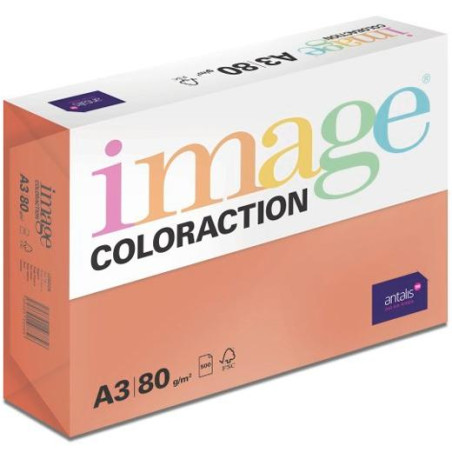 (546332) IMAGE PAPEL REPROGRÁFICO COLORACTION DIN A3 80GR PAQUETE 500H ROJO INTENSO