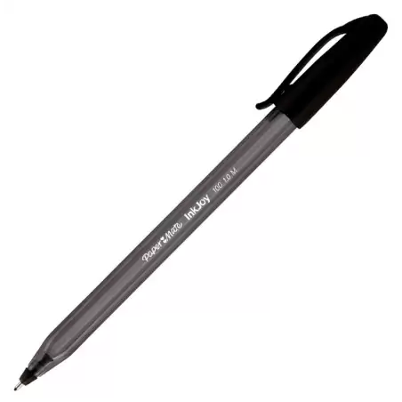 (S0957120) PAPER MATE BOLÍGRAFO INKJOY 100 CAP TRIANGULAR NEGRO CAJA 50 UD