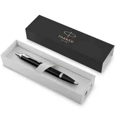 (1931665) PARKER BOLÍGRAFO IM BLACK CHROME TRIM BALLPOINT PUNTA MEDIA TINTA AZUL