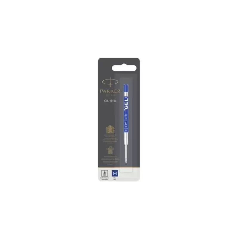 (1950346) PARKER RECAMBIO BOLIGRAFO QUINK FLOW GEL AZUL PUNTA MEDIA BLISTER