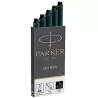 (1950382) PARKER RECAMBIO CARTUCHO DE TINTA LARGO QUINK MINI NEGRO -5U-