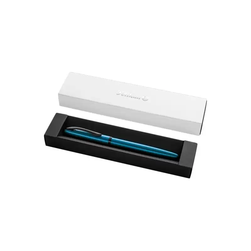 (400198408) PELIKAN PLUMA ESTILOGRÁFICA JAZZ NOBLE ELEGANCE M TINTA AZUL COLOR AGUAMARINA ESTUCHE DE REGALO