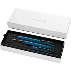 (400198413) PELIKAN SET BOLÍGRAFO + ESTILOGRÁFICA JAZZ NOBLE ELEGANCE TINTA AZUL COLOR AGUAMARINA ESTUCHE DE REGALO