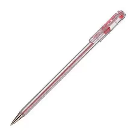 (BK77-Pentel-B) PENTEL BOLÍGRAFO SUPERB BK77 ROJO CAJA 12 UD