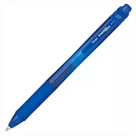 (BL107-CX) PENTEL BOLÍGRAFO ENERGEL RETRÁCTIL PUNTA 0.7MM AZUL CAJA 12 UD