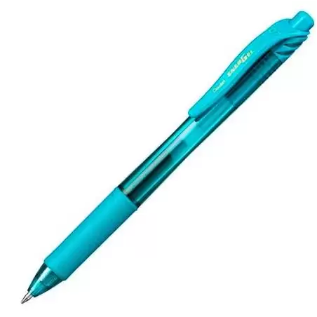 (BL107-SX) PENTEL BOLÍGRAFO ENERGEL RETRÁCTIL PUNTA 0.7MM AZUL CLARO CAJA 12 UD