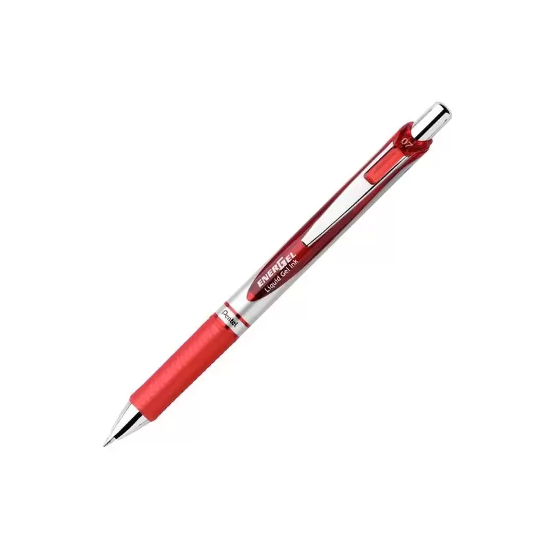 (BL77-BO) PENTEL BOLÍGRAFO ENERGEL RETRÁCTIL PUNTA 0.7MM ROJO -12U-