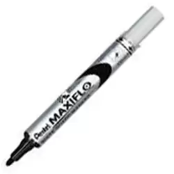 (MWL5S-Pentel-A) PENTEL MARCADOR PIZARRA BLANCA MAXIFLO MWL-5S NEGRO CAJA 12 UD