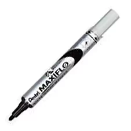 (MWL5S-Pentel-A) PENTEL MARCADOR PIZARRA BLANCA MAXIFLO MWL-5S NEGRO CAJA 12 UD