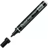 (N50-AE) PENTEL PEN N50-AE MARCADOR PERMANENTE CUERPO ALUMINIO NEGRO Y PUNTA MEDIA CONICA -12U-