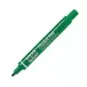 (N50-DE) PENTEL PEN N50-BE MARCADOR PERMANENTE CUERPO ALUMINIO VERDE Y PUNTA MEDIA CONICA -12U-