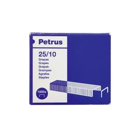 (623386) PETRUS GRAPAS STRONG 25/10 GALVANIZADAS -CAJA 1000U-