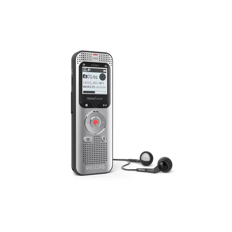 (DVT-2050) PHILIPS GRABADORA DIGITAL 8GB Y CONEXION USB-A C/ ENTRADA MICRO SD INCLUYE AURICULARES