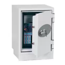 (DS2002E) PHOENIX CAJA DE SEGURIDAD IGNIFUGA DATACARE 600X470X470MM 18L CERRADURA ELECTRÓNICA BLANCO