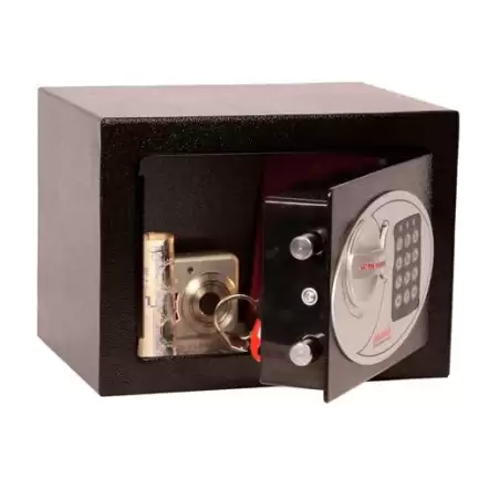 (SS0721E) PHOENIX CAJA DE SEGURIDAD COMPACT HOME OFFICE 170X230X170MM 5L CERRADURA ELECTRÓNICA NEGRO