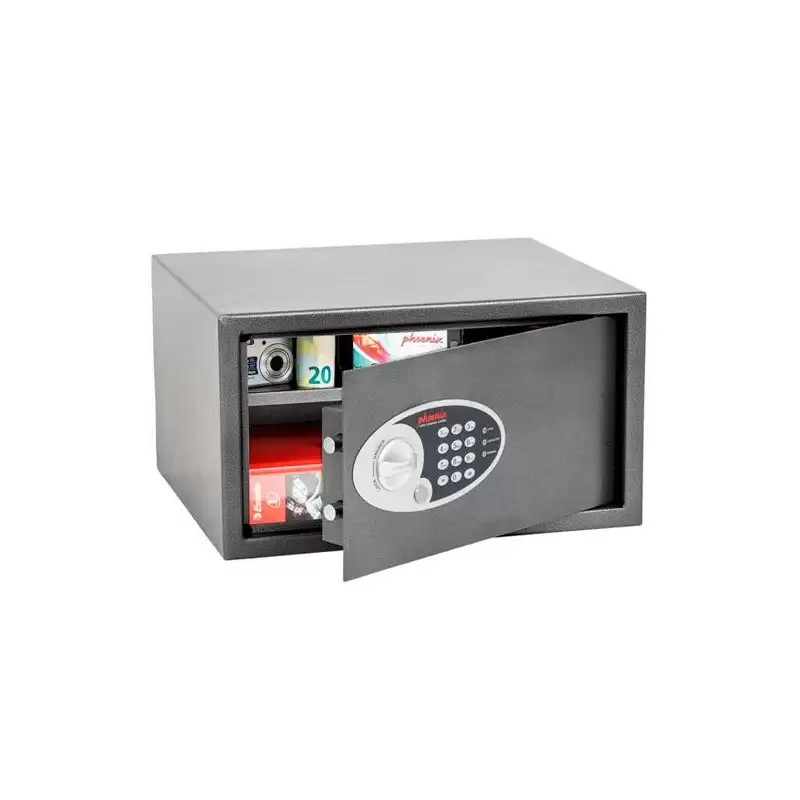 (SS0803E) PHOENIX CAJA DE SEGURIDAD VELA HOME&OFFICE 250X450X365MM 34L CERRADURA ELECTRÓNICA GRAFITO