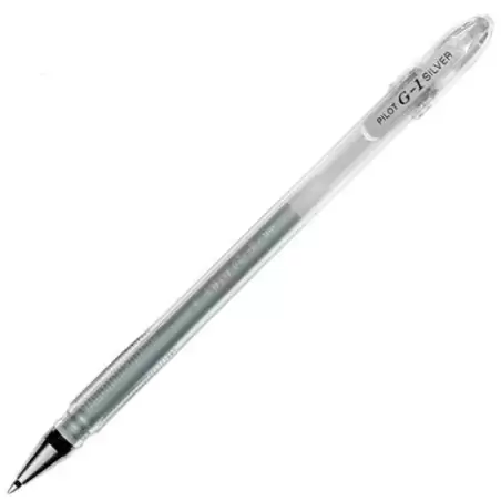 (BL-G1-7T-SI) PILOT ROLLER TINTA GEL G-1 0.7MM PLATA
