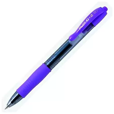 (BL-G2-7-V) PILOT BOLÍGRAFO TINTA DE GEL AZUL G-2 RETRÁCTIL 0.7 VIOLETA