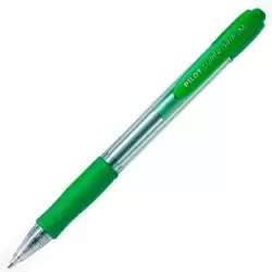 (BPGP-10R-M-G) PILOT BOLÍGRAFO SUPERGRIP M VERDE CUERPO VERDE