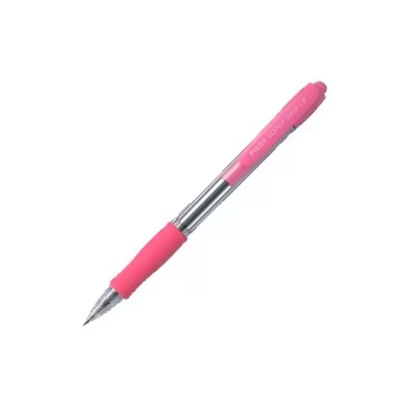 (BPGP-10R-M-P) PILOT BOLÍGRAFO SUPERGRIP M AZUL CUERPO ROSA