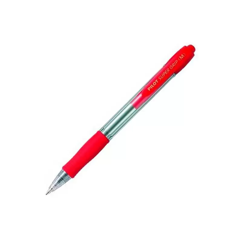 (BPGP-10R-M-R) PILOT BOLÍGRAFO SUPERGRIP M ROJO CUERPO ROJO