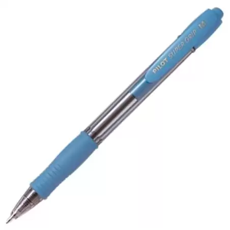 (BPGP-10R-M-SL) PILOT BOLÍGRAFO SUPERGRIP M AZUL CUERPO AZUL CLARO