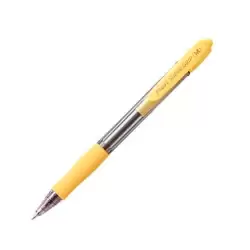 (BPGP-10R-M-Y) PILOT BOLÍGRAFO SUPERGRIP M AZUL CUERPO AMARILLO