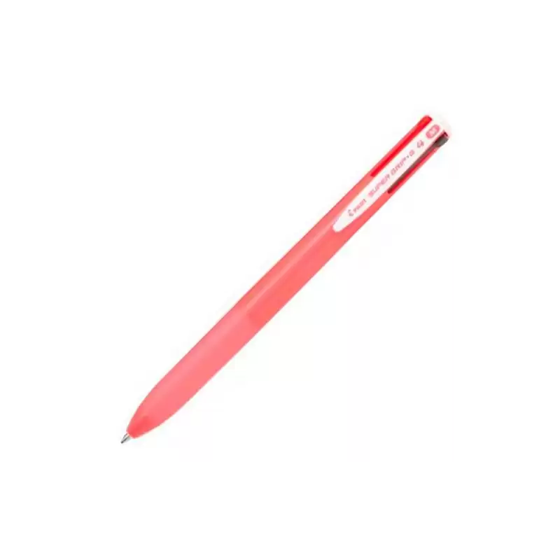 (BPKGG-35M-P) PILOT BOLÍGRAFO SUPERGRIP G 4 COLORES TINTA AZUL/ROJO/NEGRO/VERDE CUERPO ROSA CHICLE