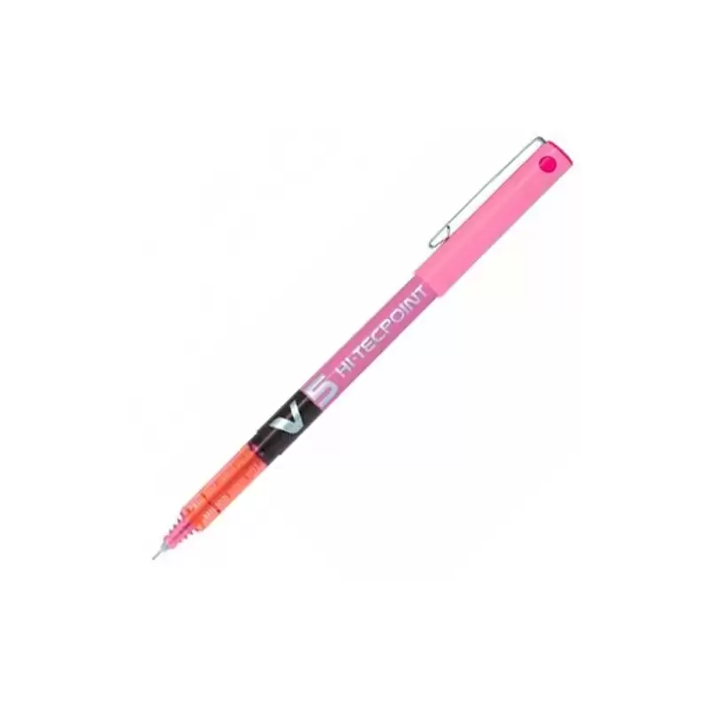 (BX-V5-P) PILOT ROLLER TINTA LÍQUIDA V-5 HI-TECPOINT ROSA