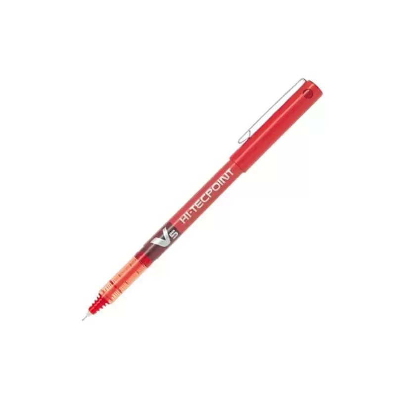 (BX-V5-R) PILOT ROLLER TINTA LÍQUIDA V-5 HI-TECPOINT ROJO
